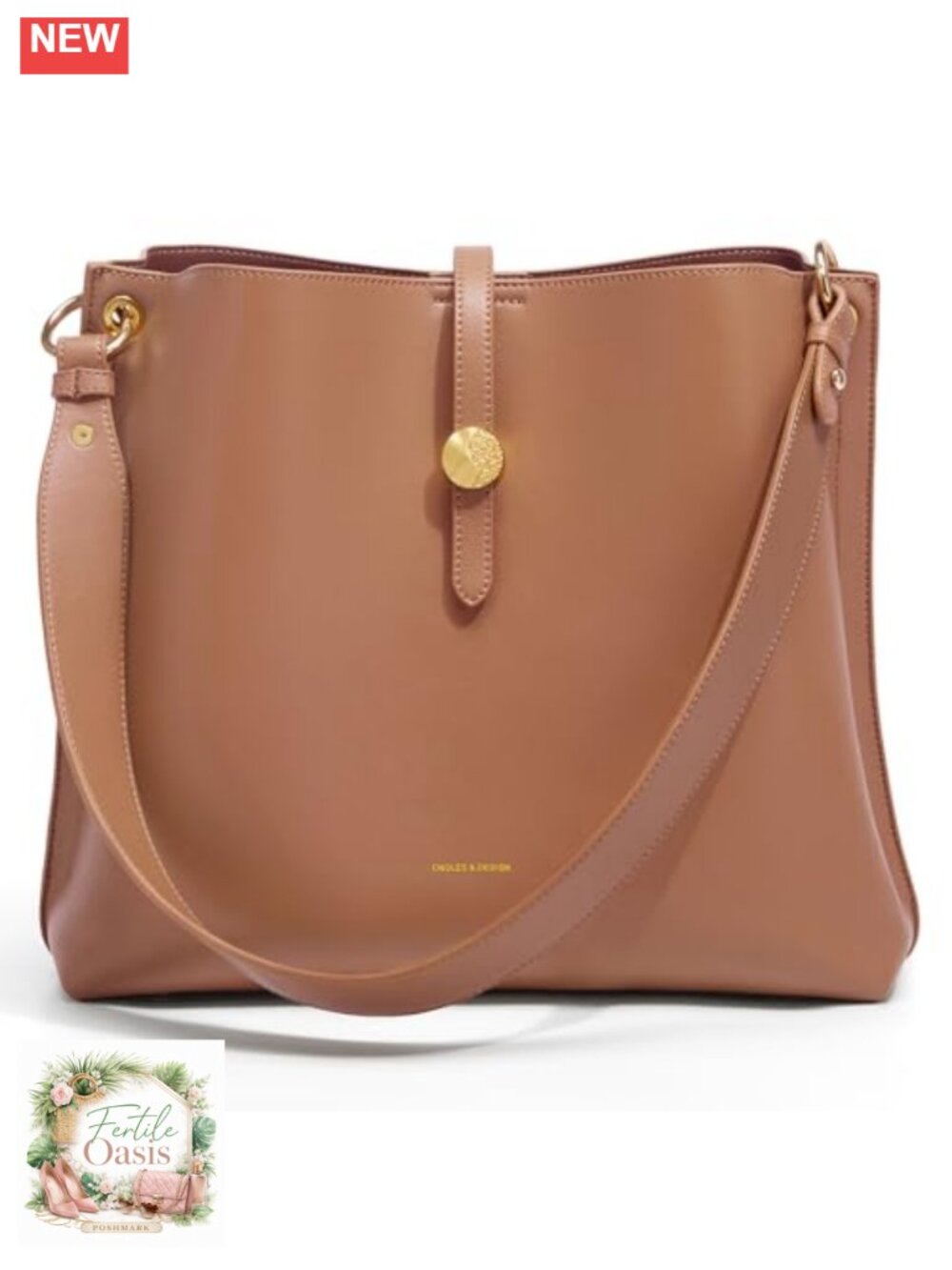 Genuine Leather Bucket Bag Tote Handbag with Adjustable Strap